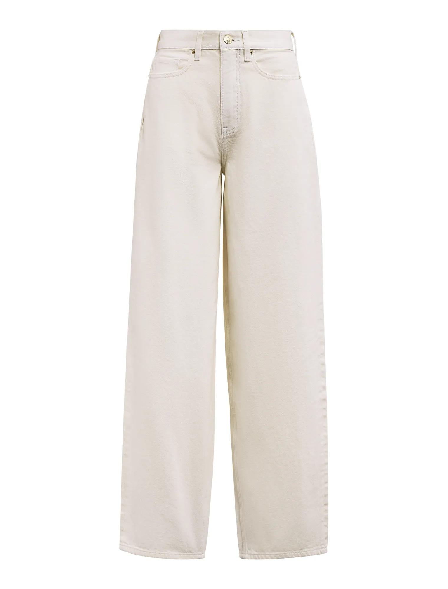 Gia High Rise Wide Leg Jeans Ecru_mannequin