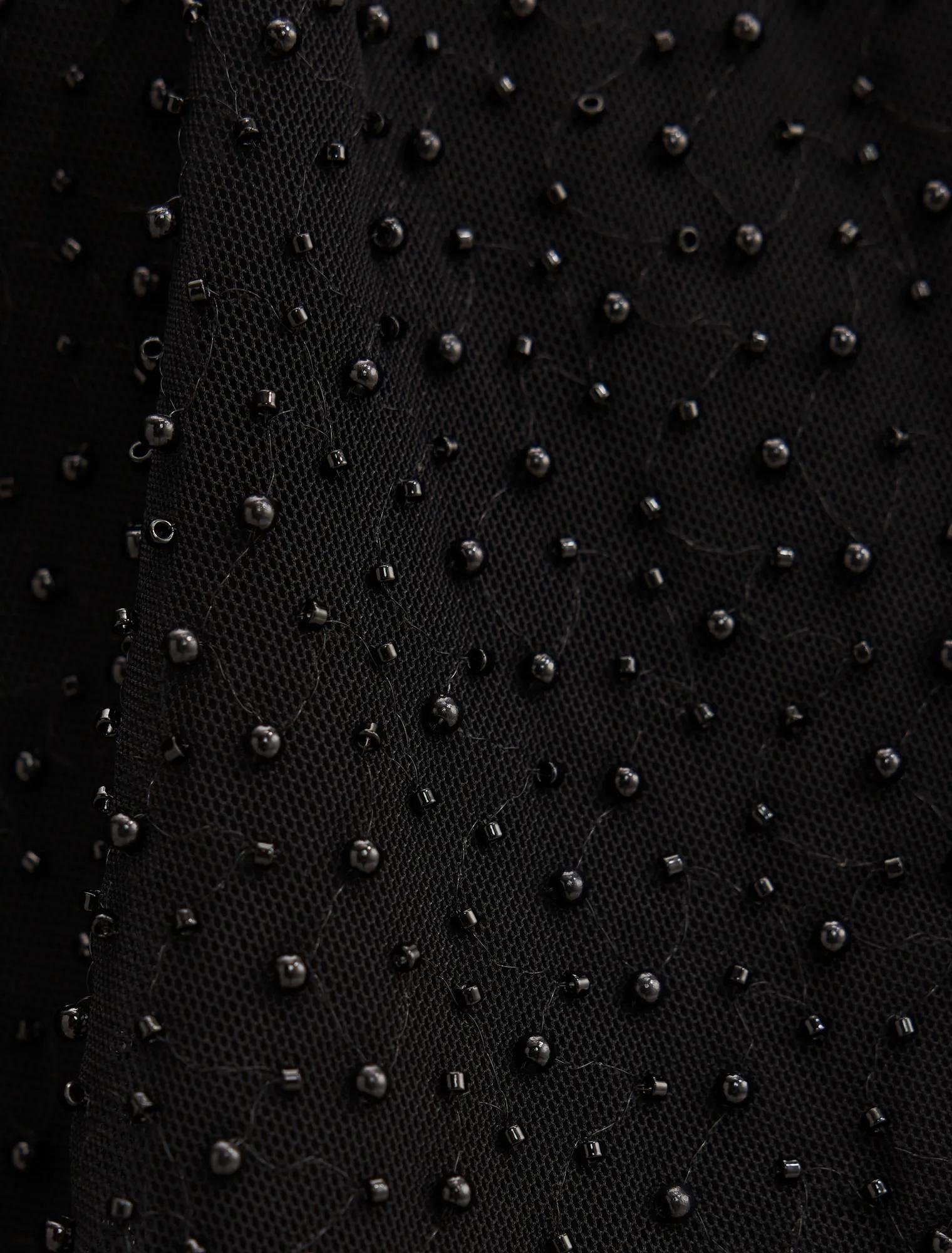 Eloise Bead Cape Black