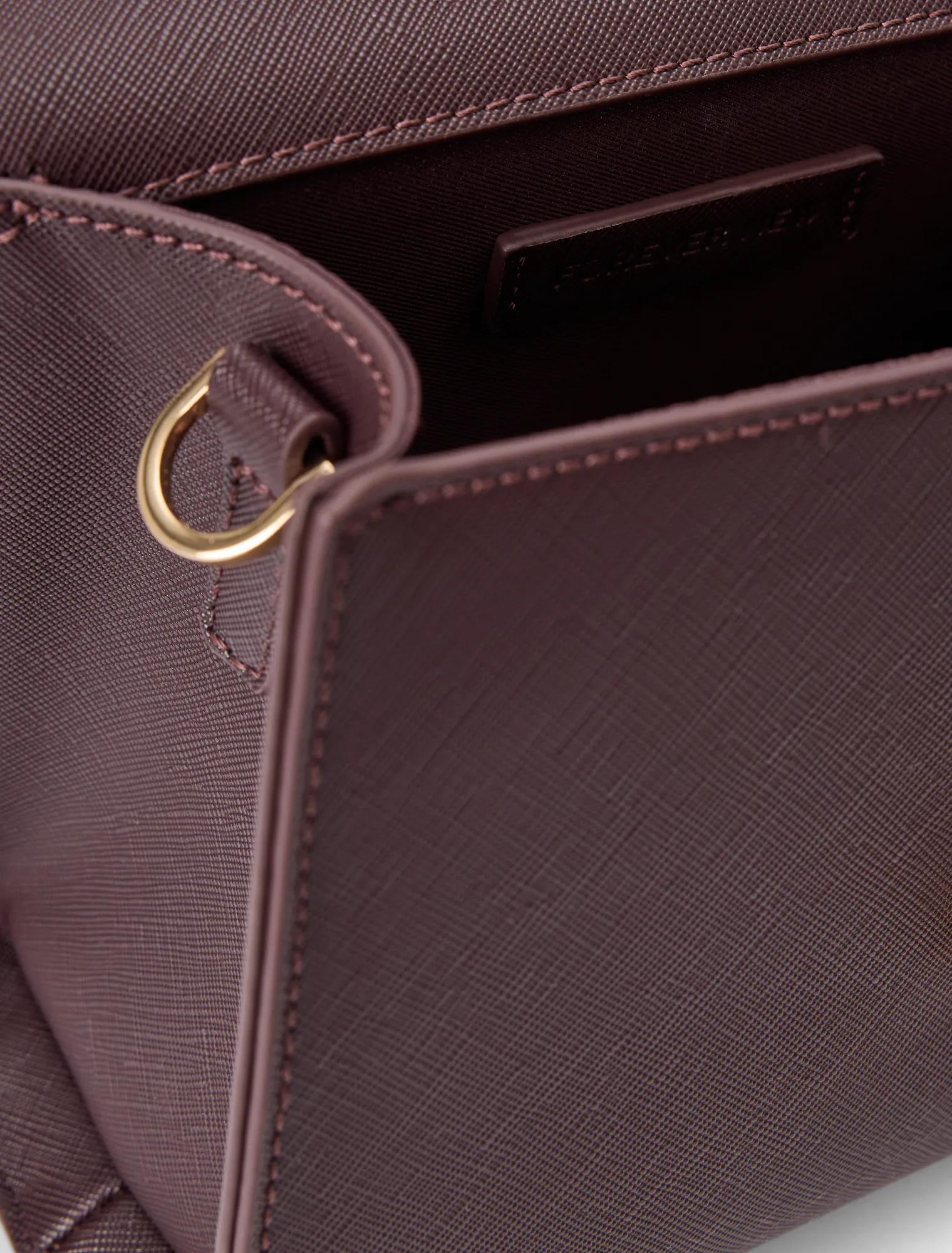 Mietta Lock Top Handle Bag Chocolate_mannequin