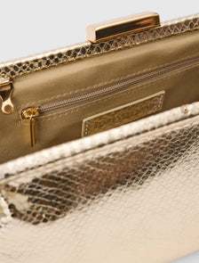Sophie Textured Frame Clutch Gold_mannequin