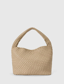 Nora Weave Hobo Bag Mushroom_mannequin