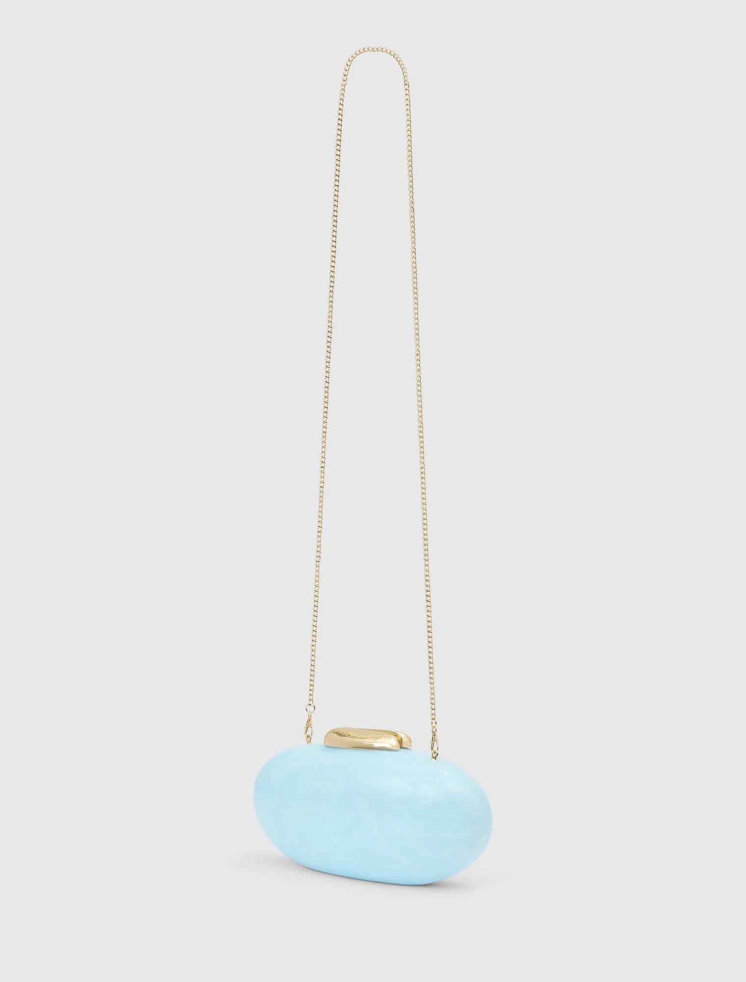 Peyton Oval Hardcase Clutch Ancient Water_mannequin