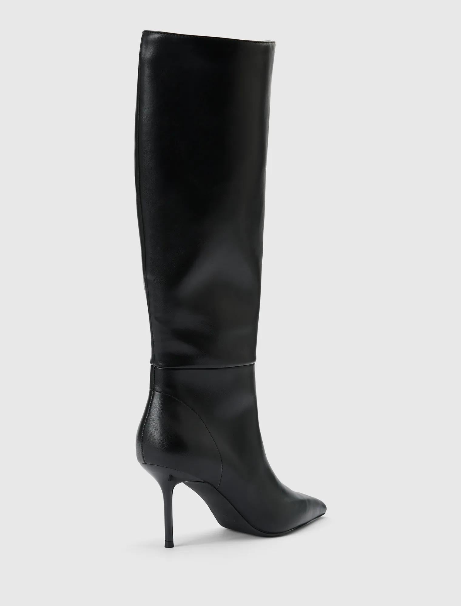 Nicolette High Heeled Pointy Toe Boots Black_mannequin