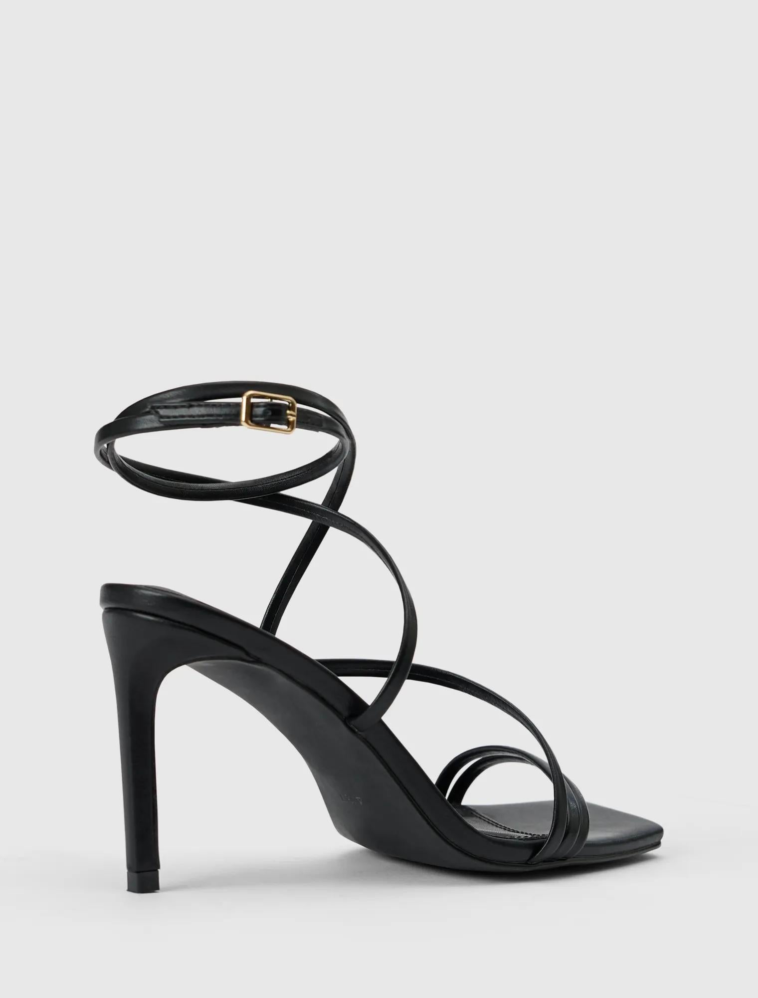 Monica 2 Ankle Wrap Heeled Sandals Black_mannequin