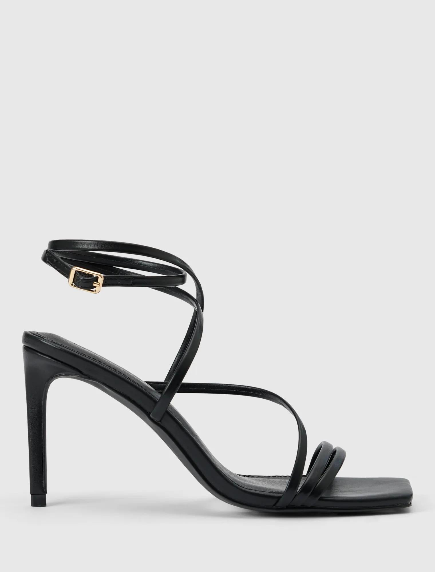 Monica 2 Ankle Wrap Heeled Sandals Black_mannequin