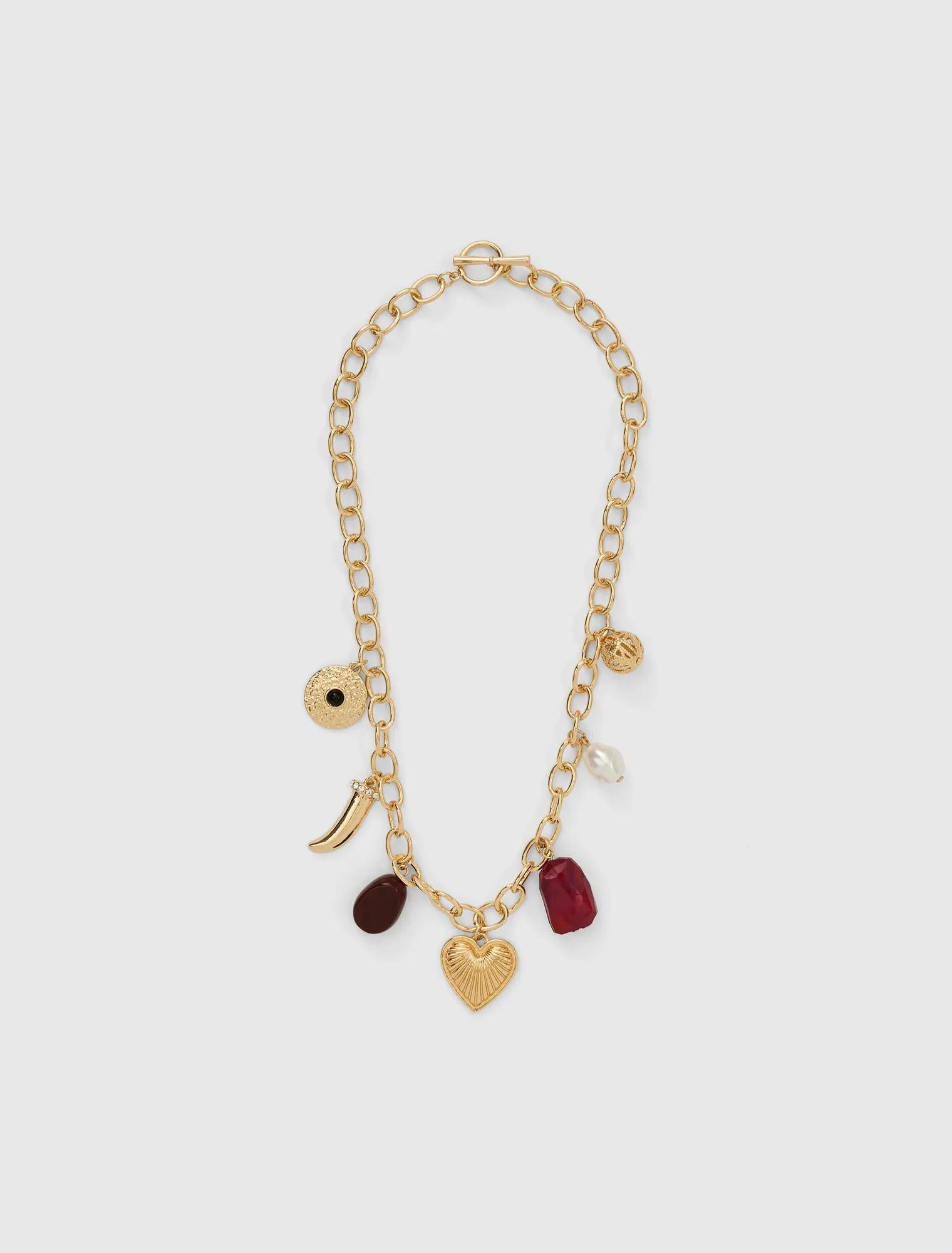 Chrissie Charm Necklace Multi_mannequin