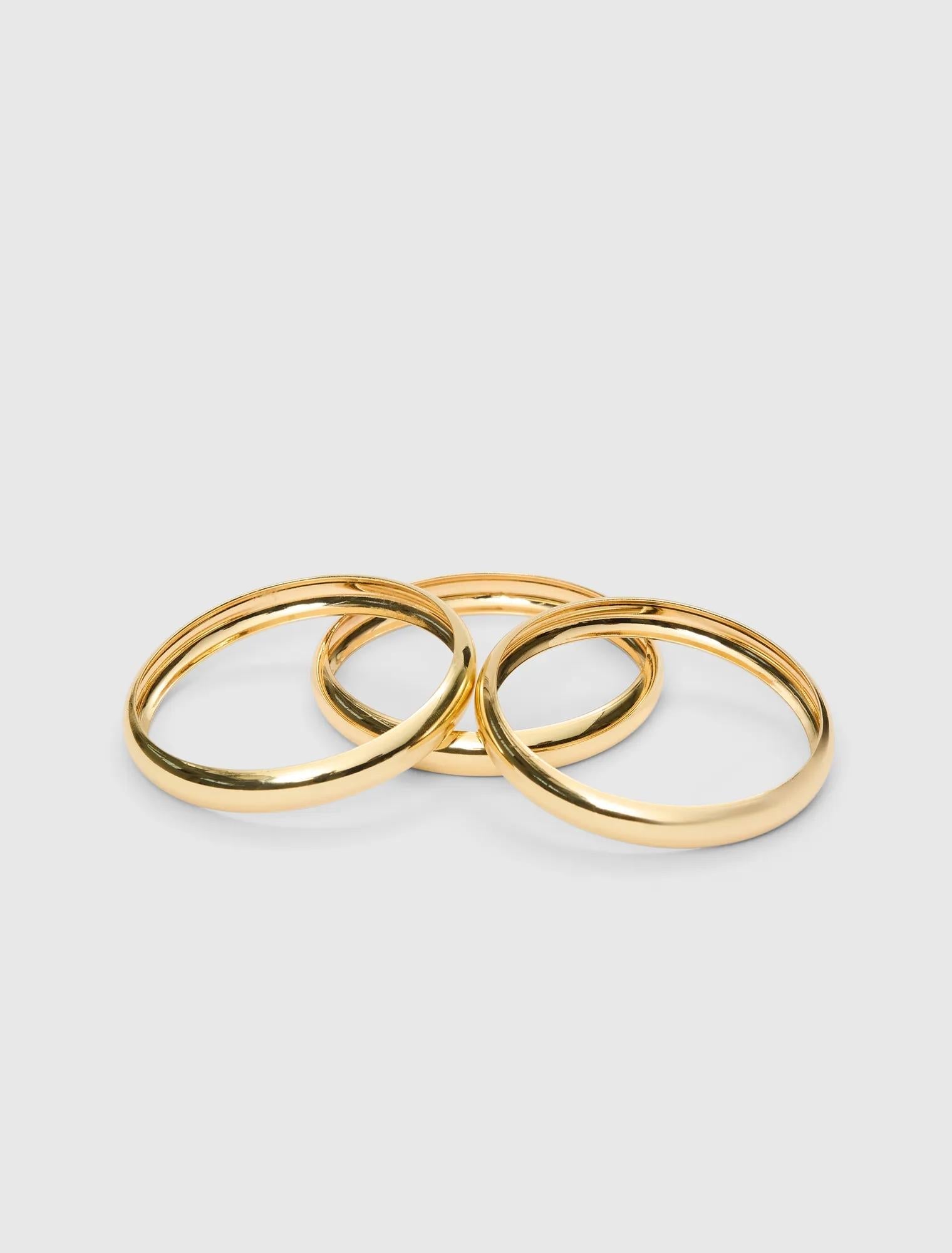 Signature Blake Bangle Pack Gold