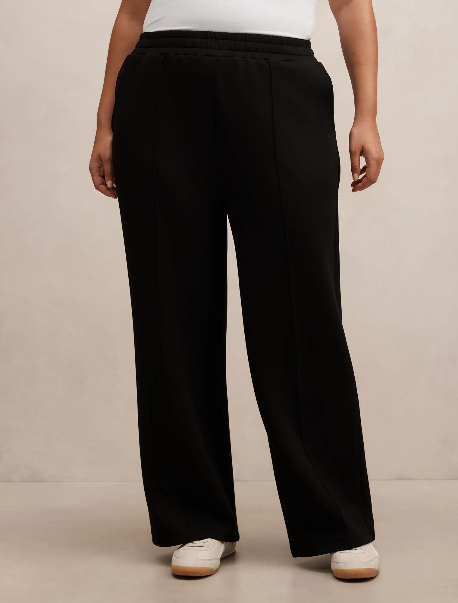 Hunter Curve  Wide Leg Lounge Pant Black