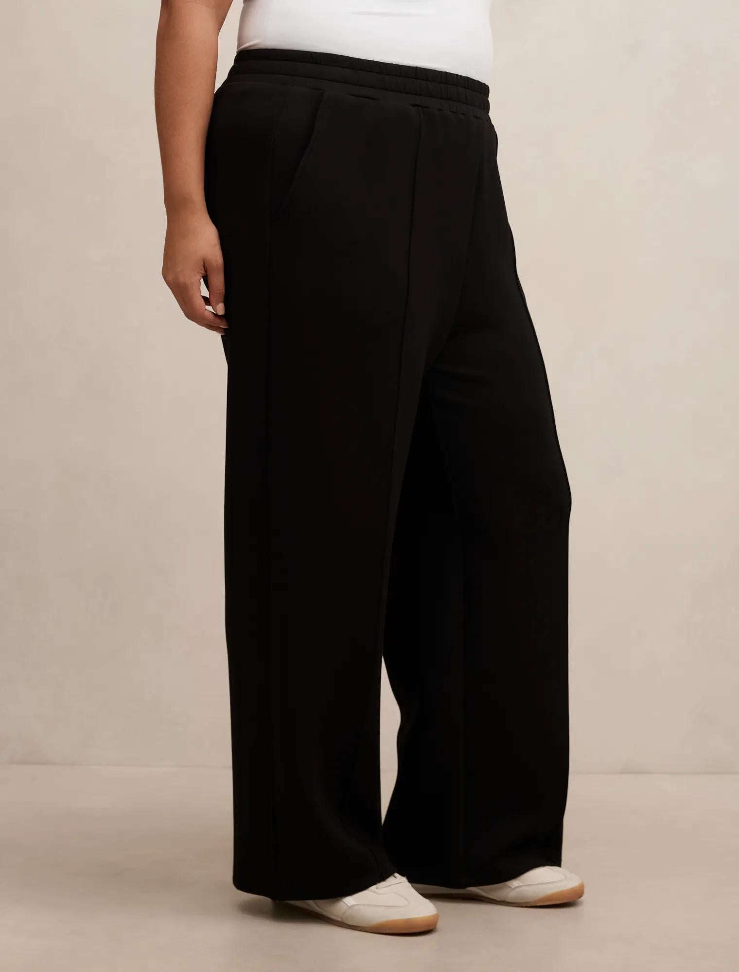 Hunter Curve  Wide Leg Lounge Pant Black