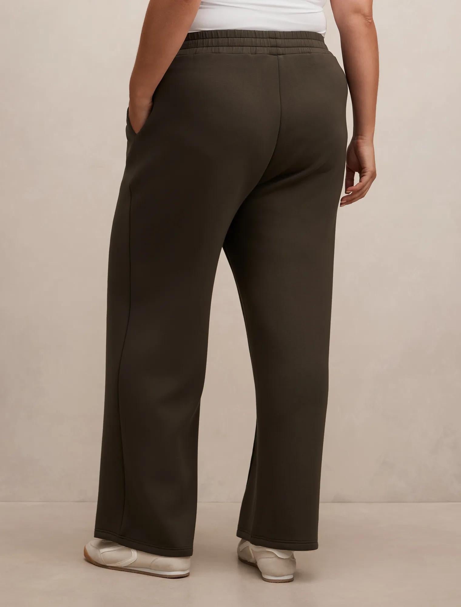 Hunter Curve Wide Leg Lounge Pants Sage Moss