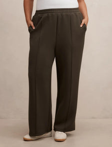 Hunter Curve Wide Leg Lounge Pants Sage Moss