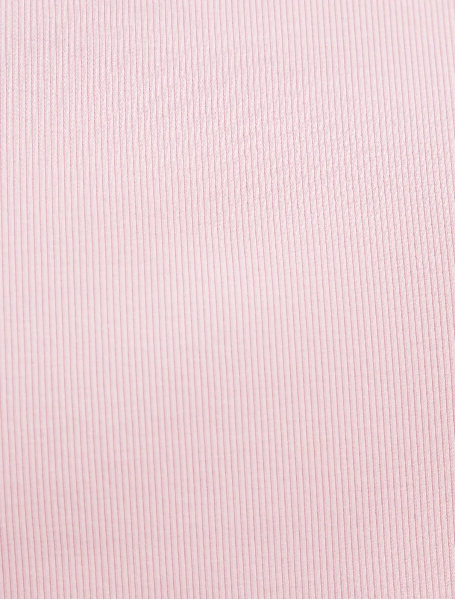 Rebecca Curve Scallop Trim Tee Pink / Porcelain
