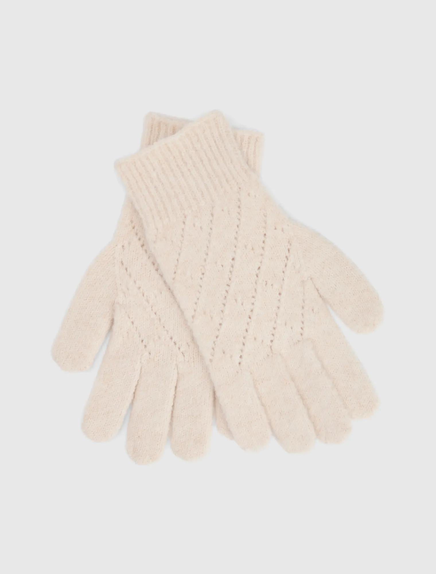Piper Pointelle Gloves Cream_mannequin