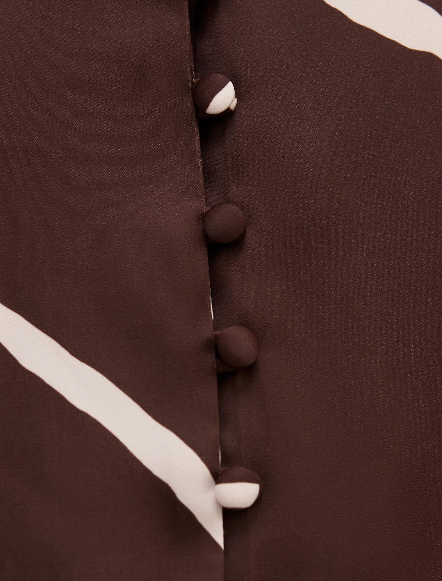 Savannah Button Up Blouse Mina Abstract