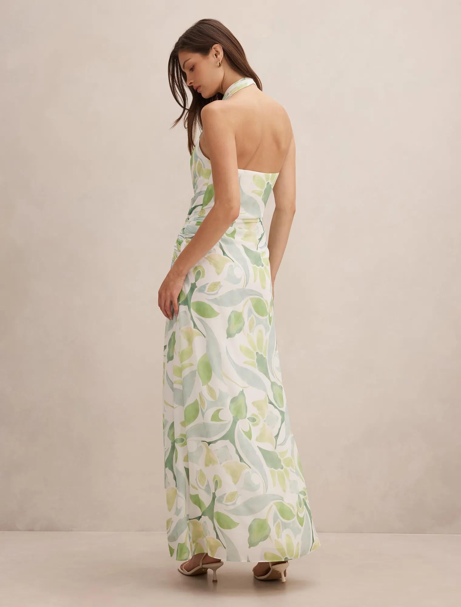 Cartia Wrap Maxi Dress Airlie Tile
