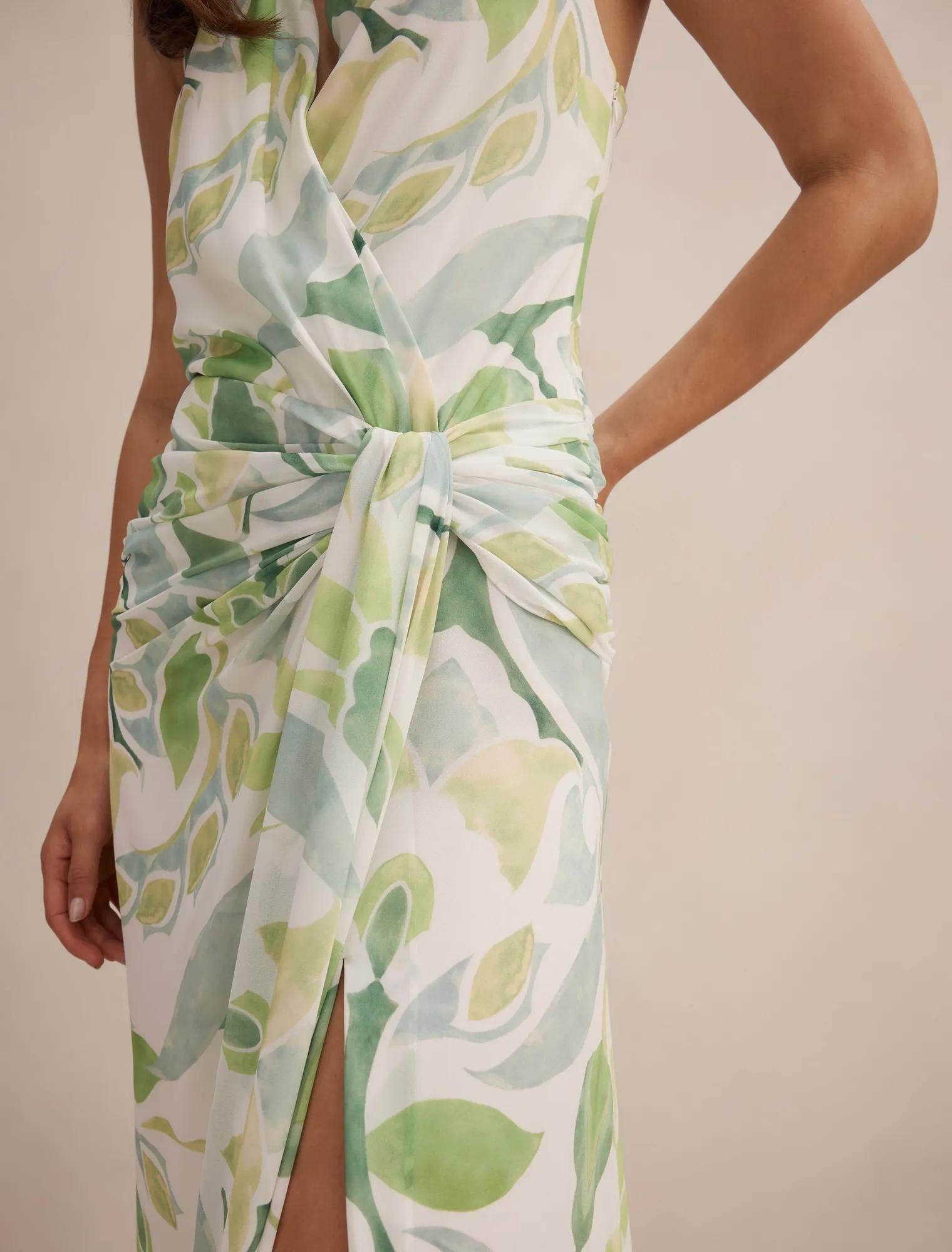 Cartia Wrap Maxi Dress Airlie Tile