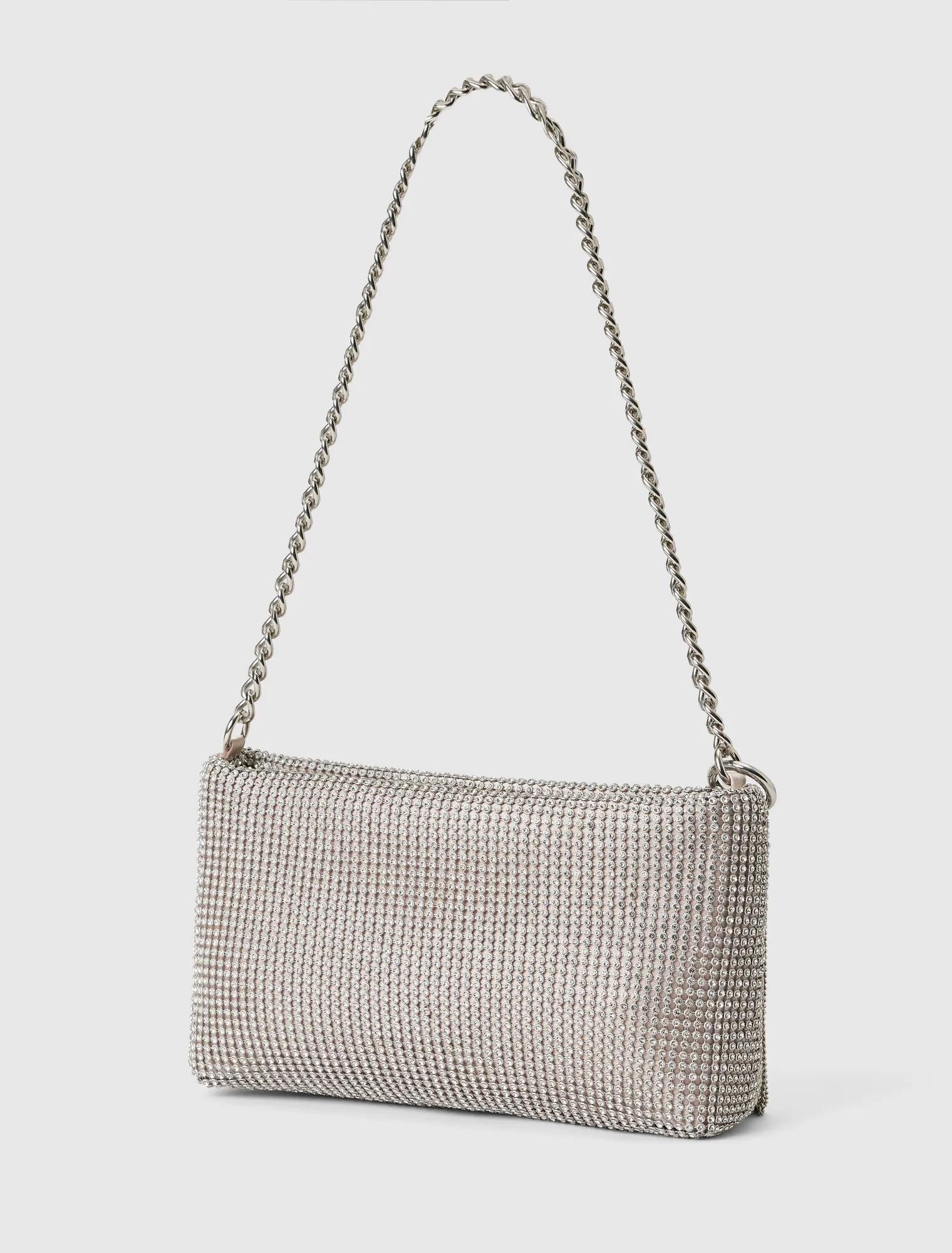 Keisha Soft Sparkle Clutch Silver_mannequin