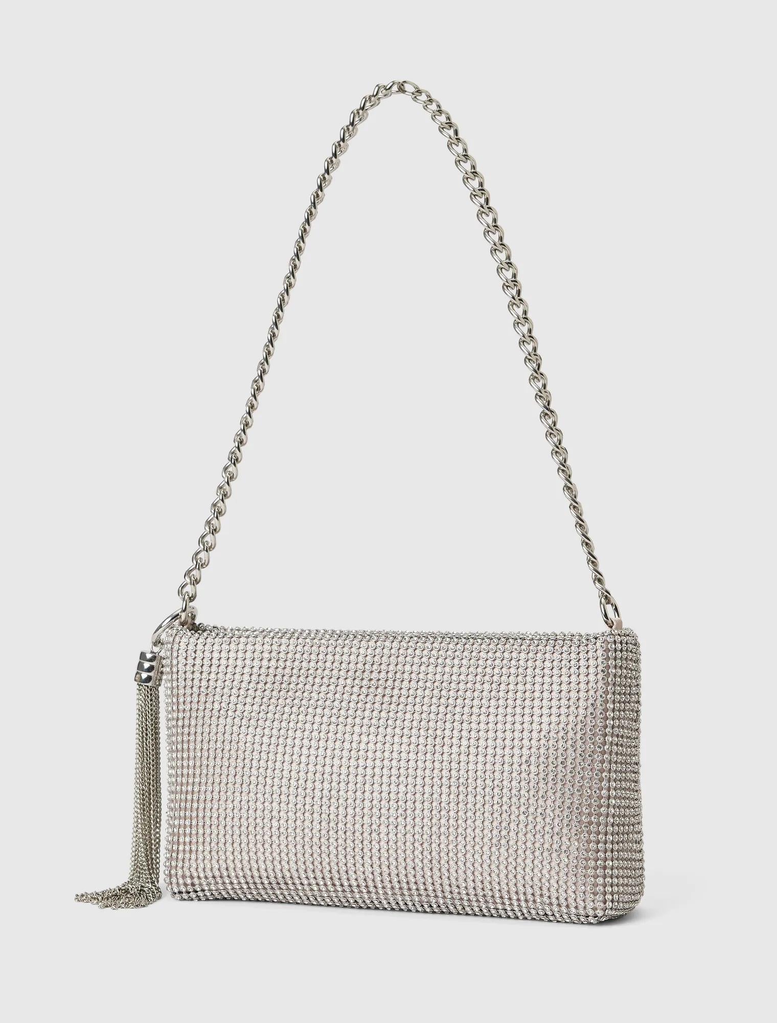 Keisha Soft Sparkle Clutch Silver_mannequin