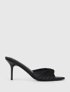 Kiana Gold Ring Detail Mule Black_mannequin