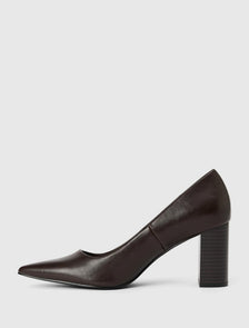 Cameron 2 Block Heel Court Shoe Chocolate Brown_mannequin