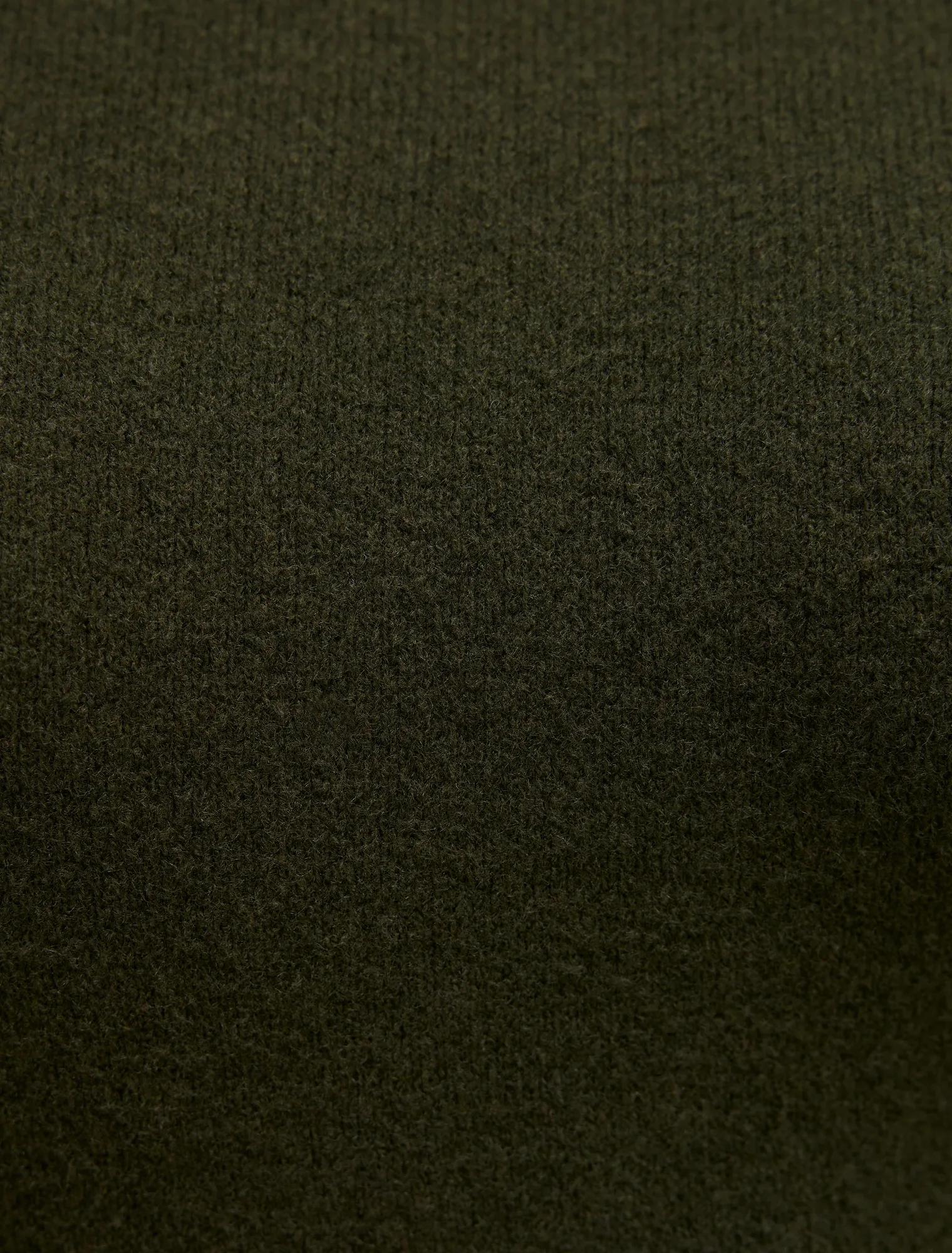 Natalie Curve Knitted Sweater Deep Green