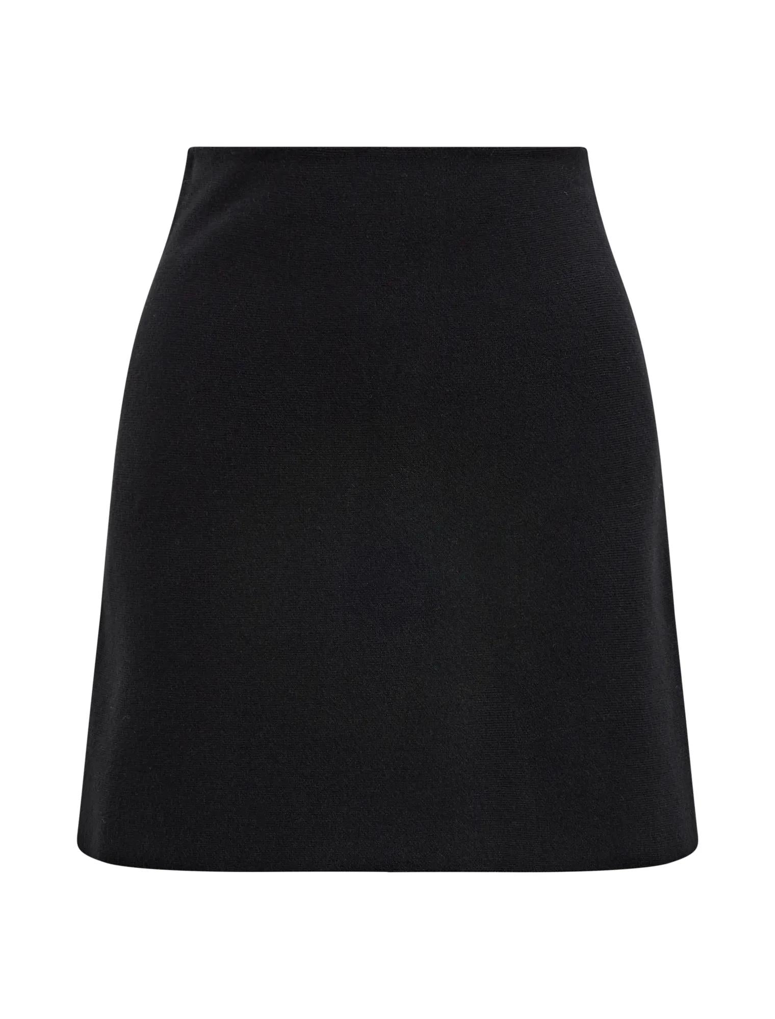 Karla Knit Mini Skirt Black Co-Ord_mannequin