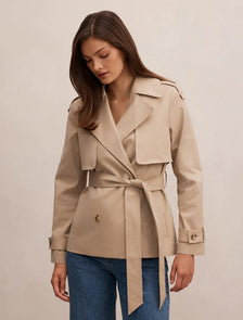 Teagan Short Trench Sand