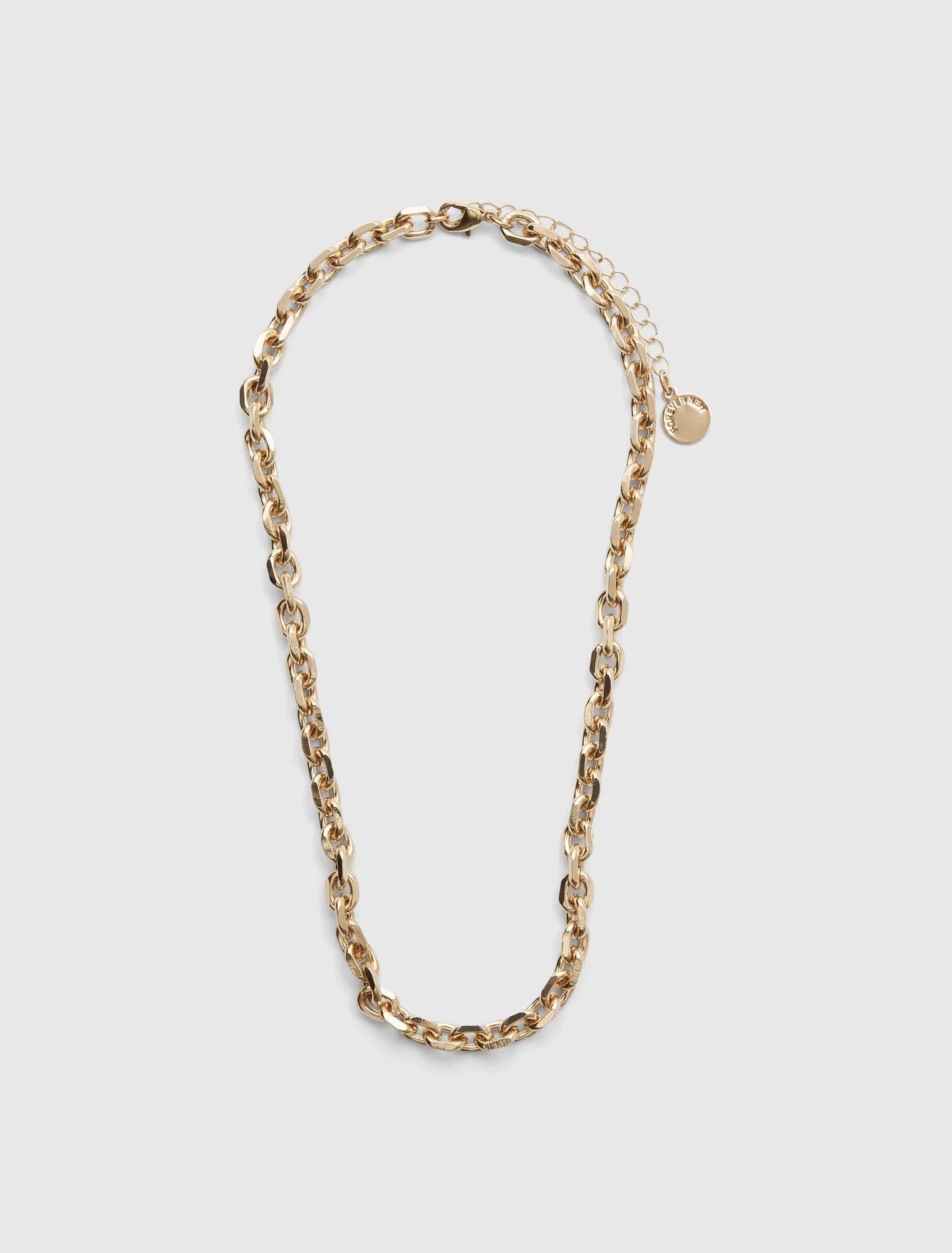 Lottie Layered Chain Necklace Gold_mannequin