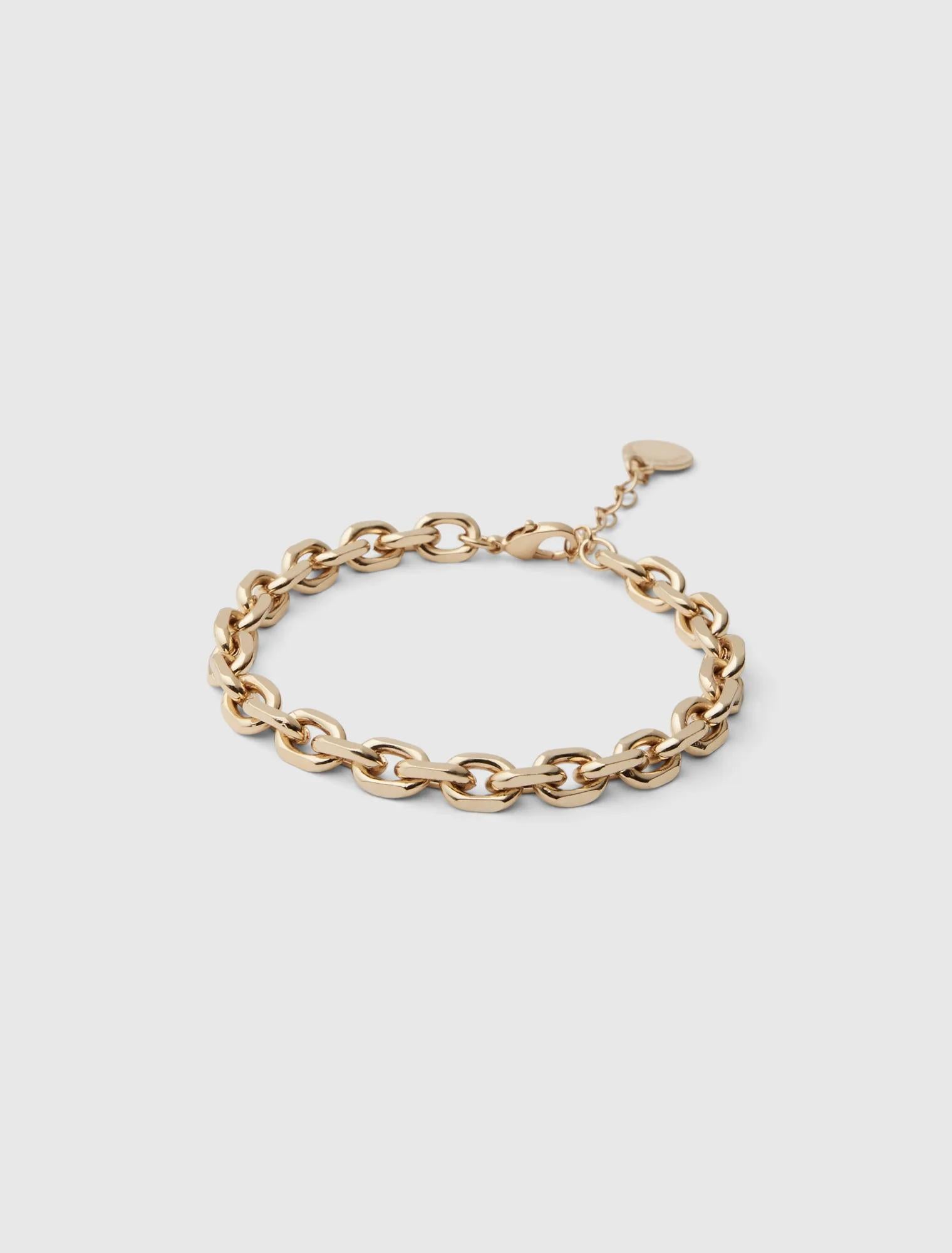 Lottie Layered Chain Bracelet Gold_mannequin