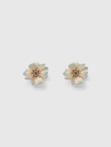 Pip Petal Flower Earring Blue/Ivory_mannequin