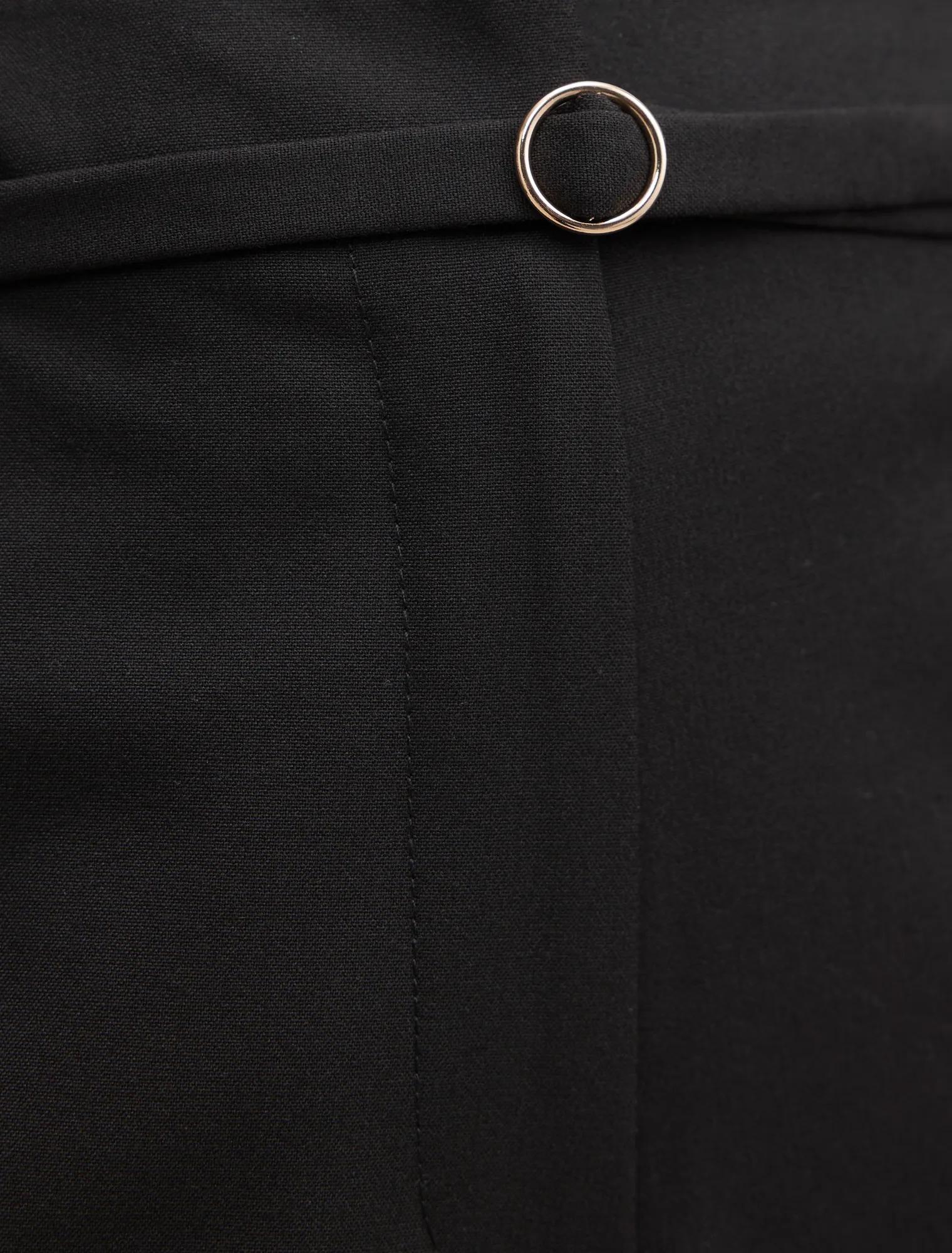 Kyla Petite Belted Straight Leg Pant Black