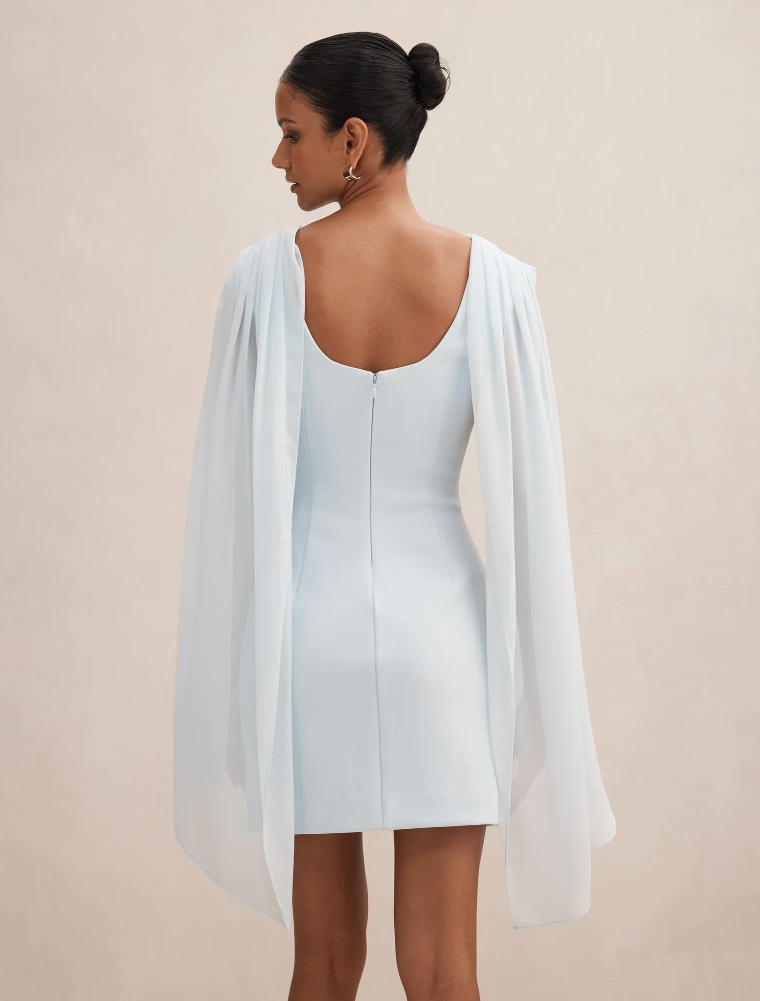 Bowie Petite Mini With Shawl Blue Aqua