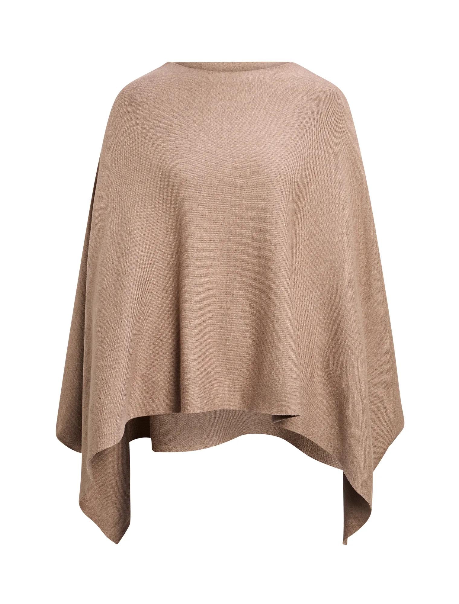 Claudia Knit Cape Mushroom_mannequin