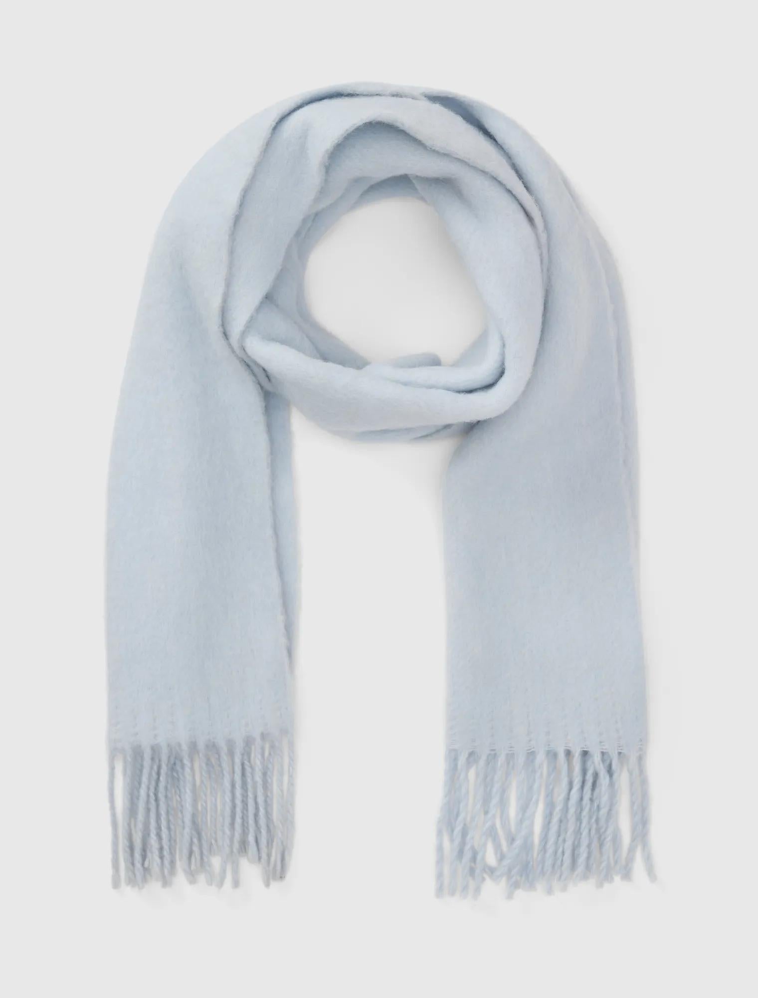 Brianna Brushed Scarf Light Blue
