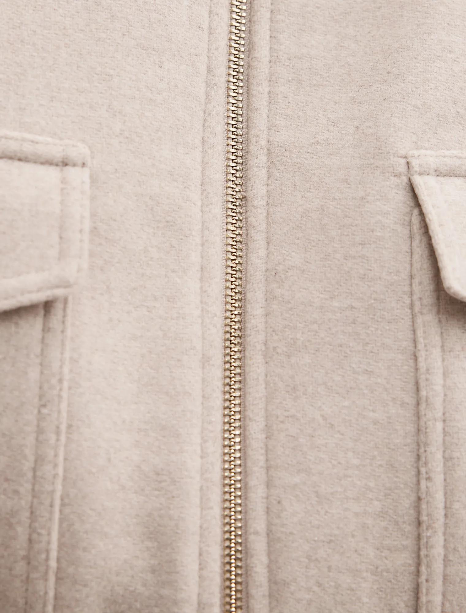 Ariana Petite Patch Pocket Jacket Oatmeal Marle