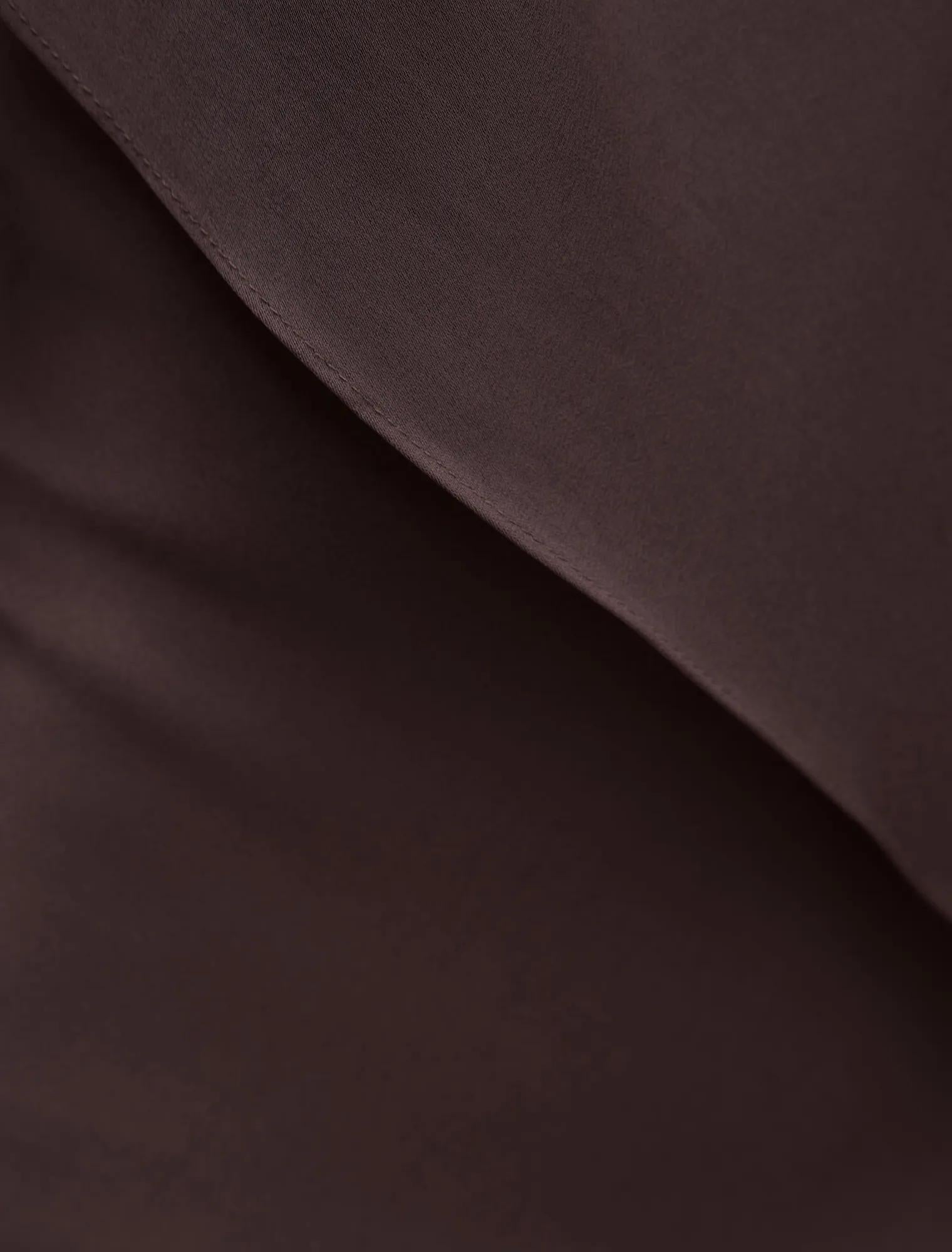 Zinnia Petite Cape Maxi Dress Warm Chocolate