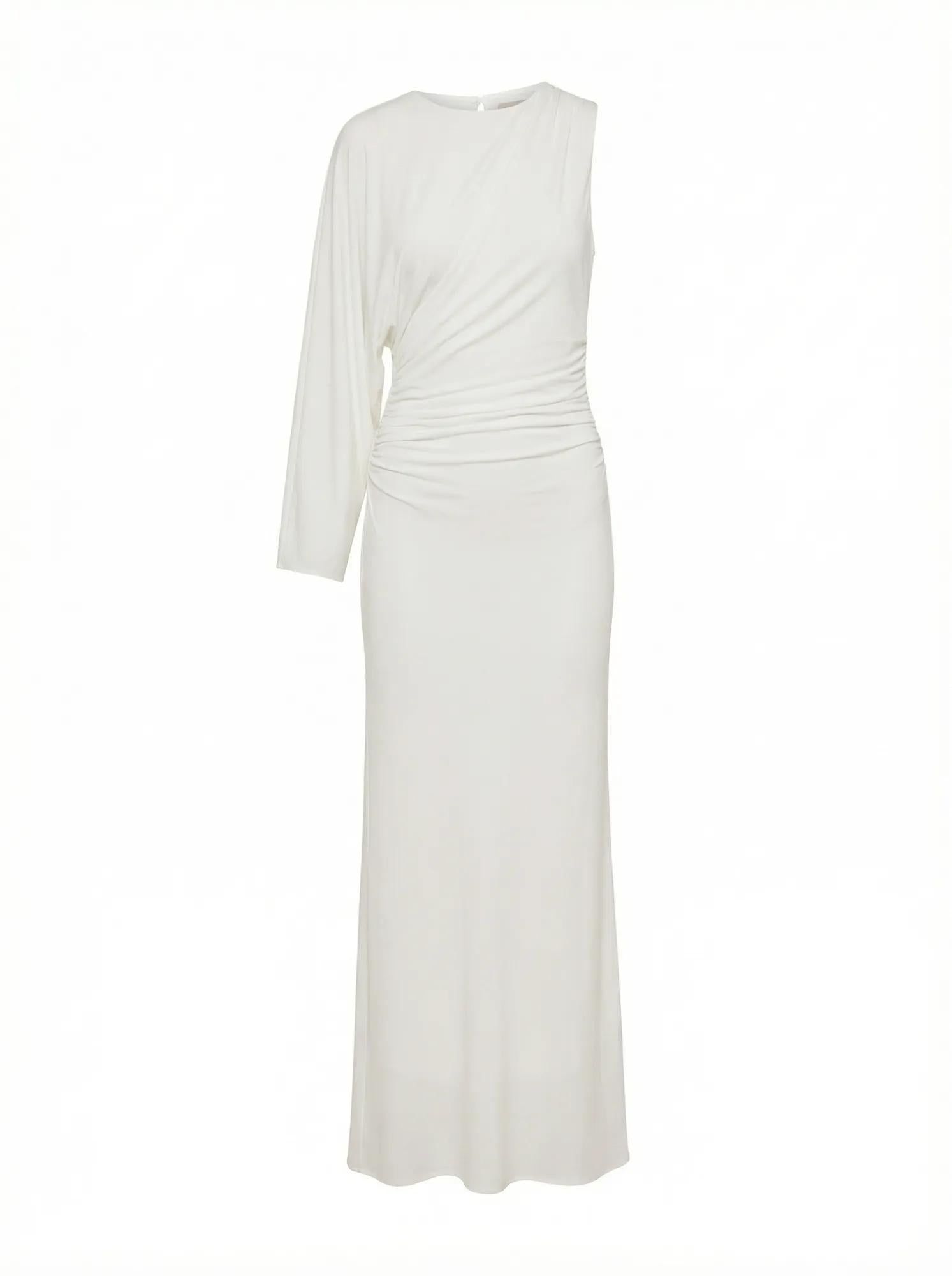 Fleur Cape Shoulder Maxi Dress Porcelain_mannequin