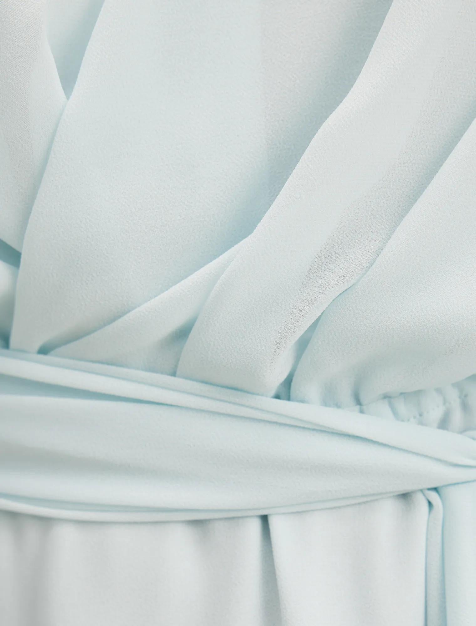 Samantha Tipped Draped Midi Dress Cooling Oasis