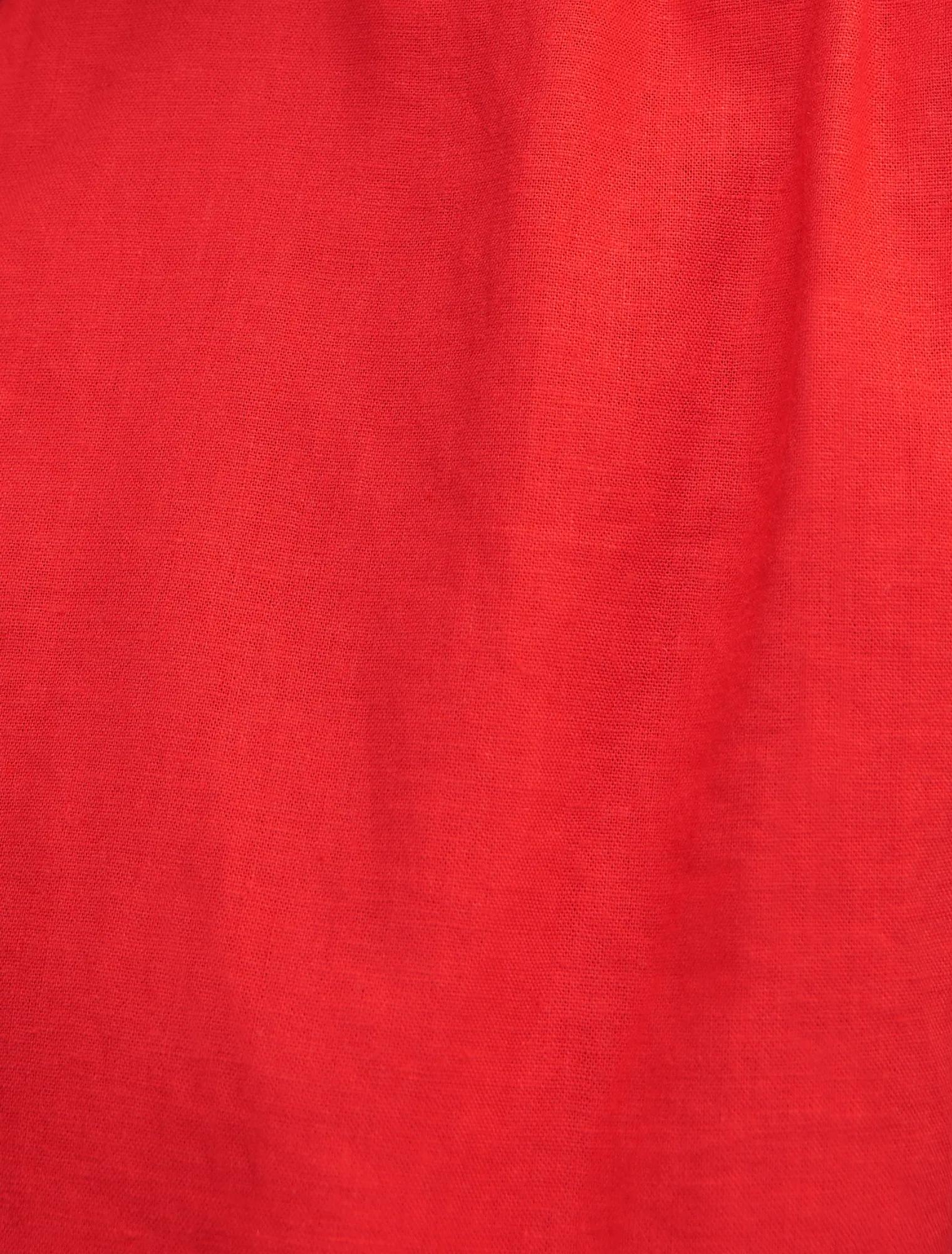 Naia Bubble Hem Top Cherry Tomato Co-ord