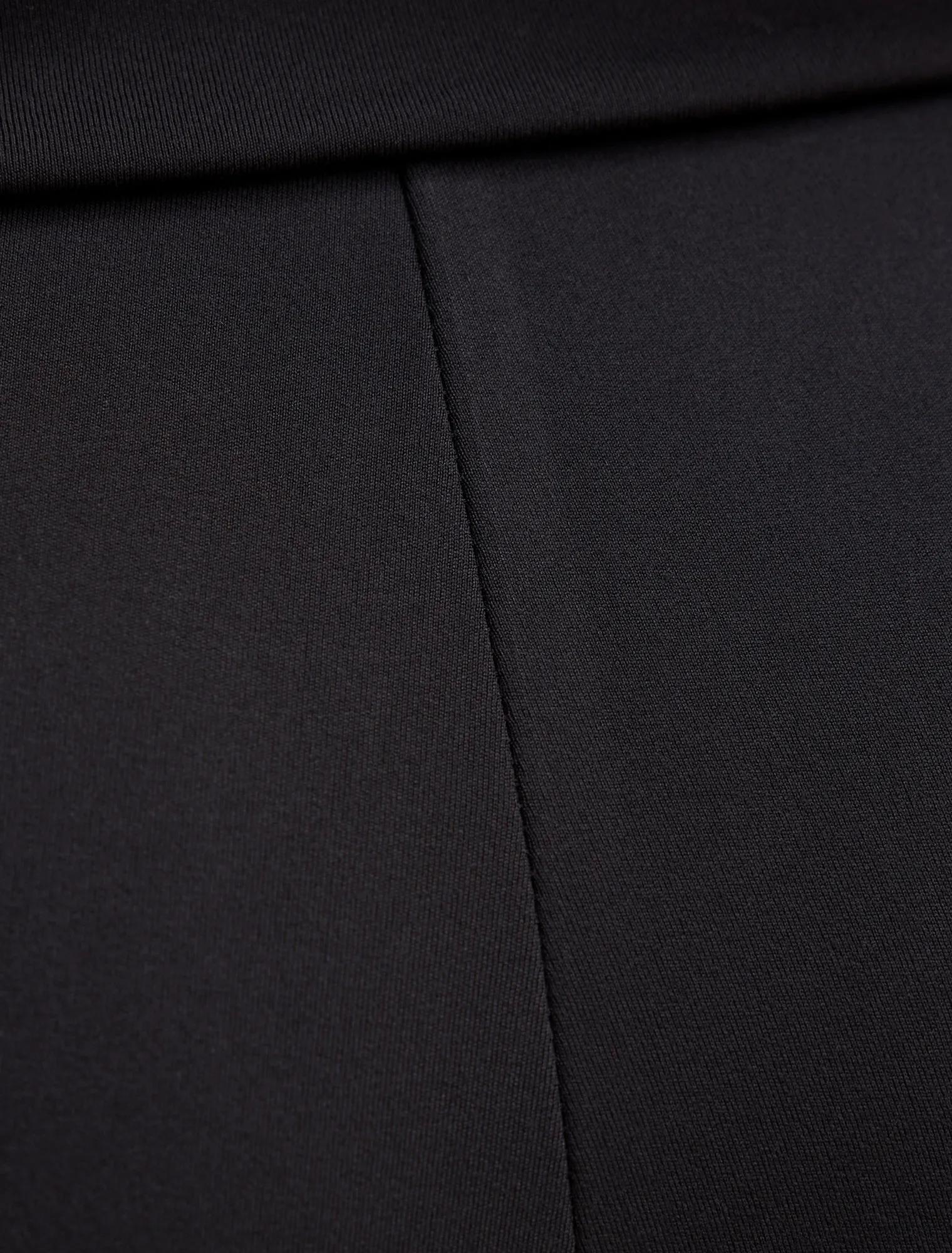 Wren Fold Waist Wide Leg Pant Black