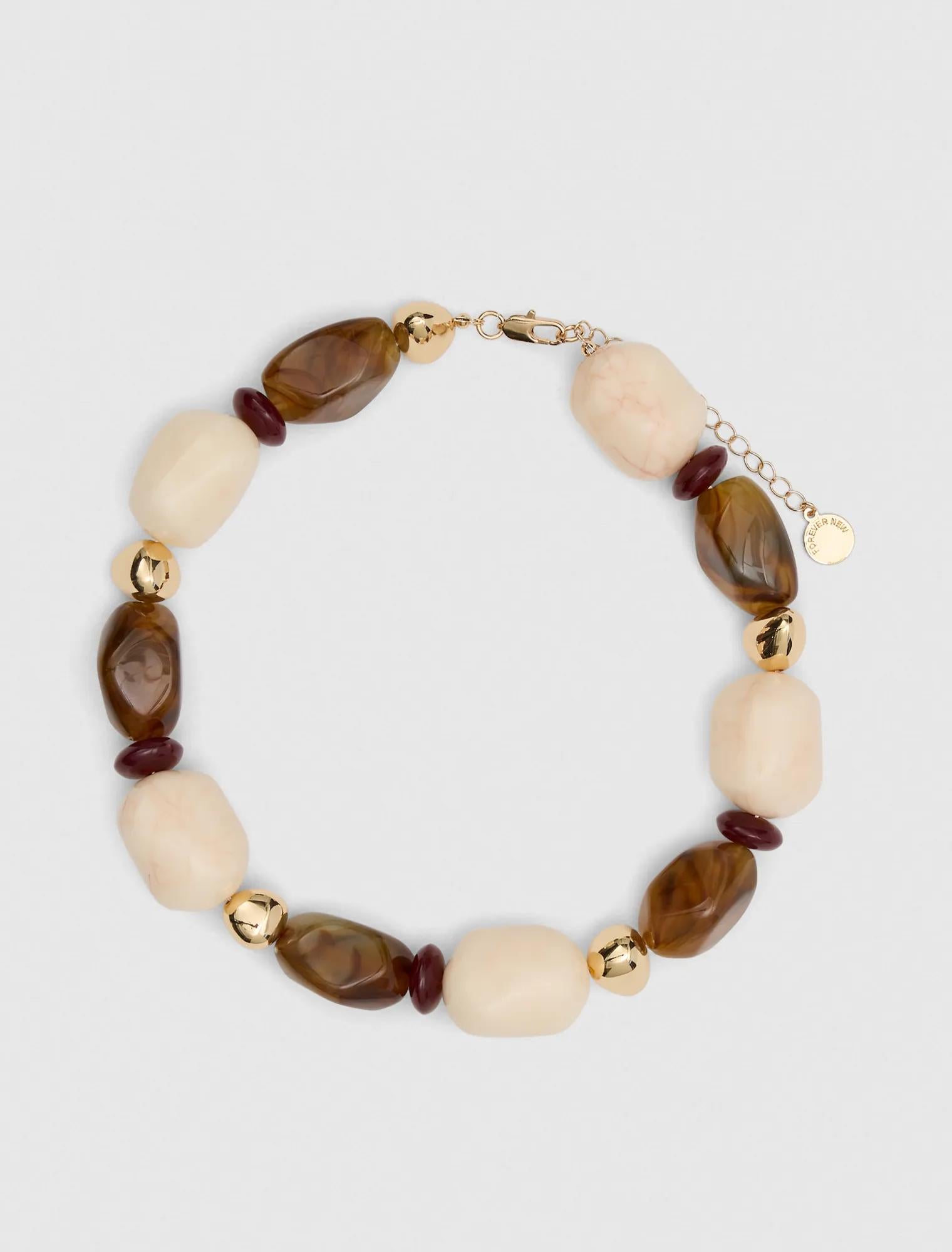 Signature Brianna Bead Necklace Multi_mannequin