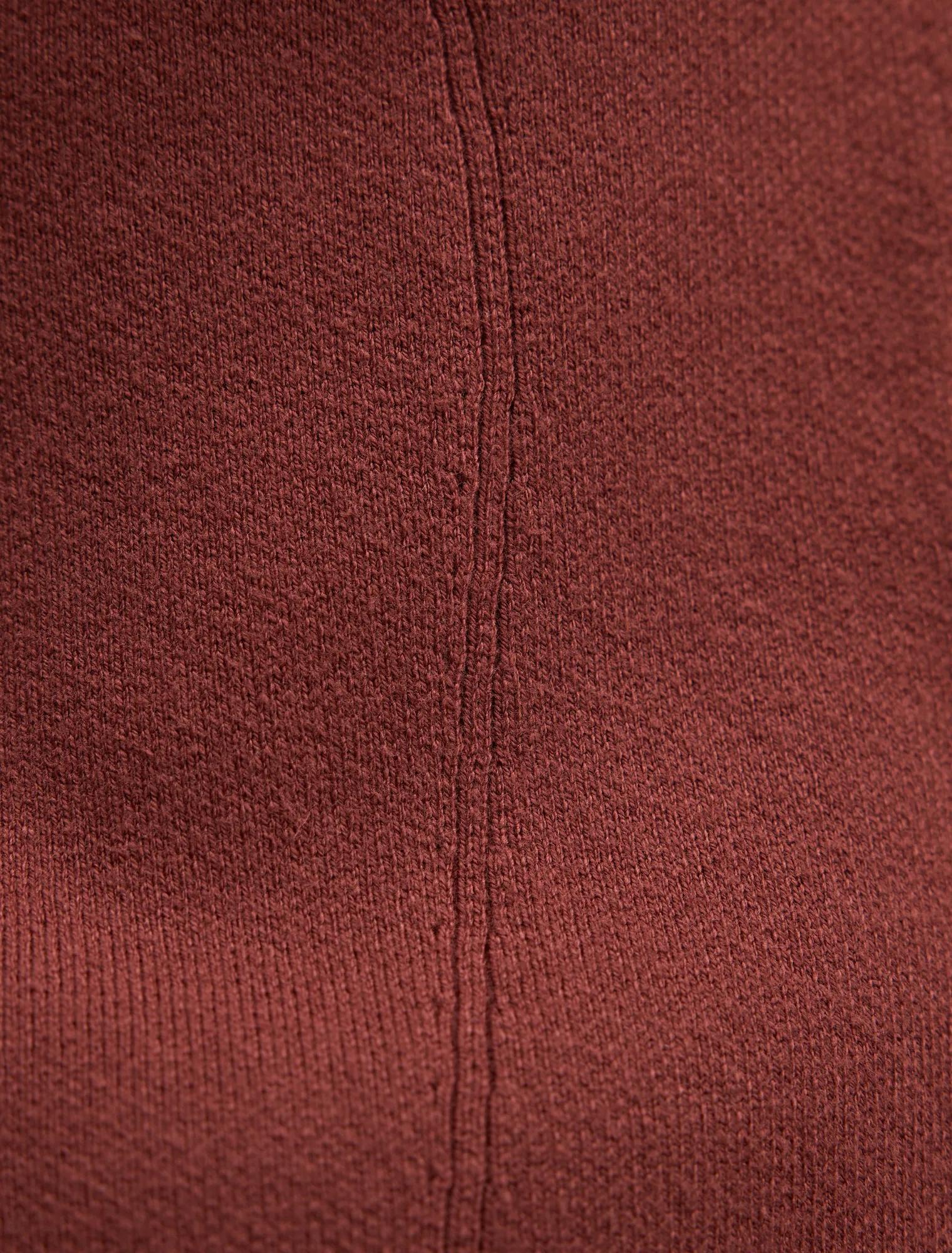 Ophelia Sculpted Knit Cardigan Hot Chocolate