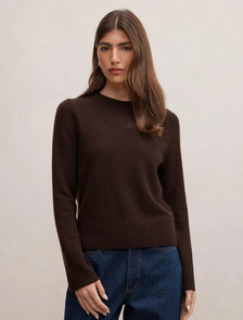 Kiara Merino Blend Sweater Chocolate