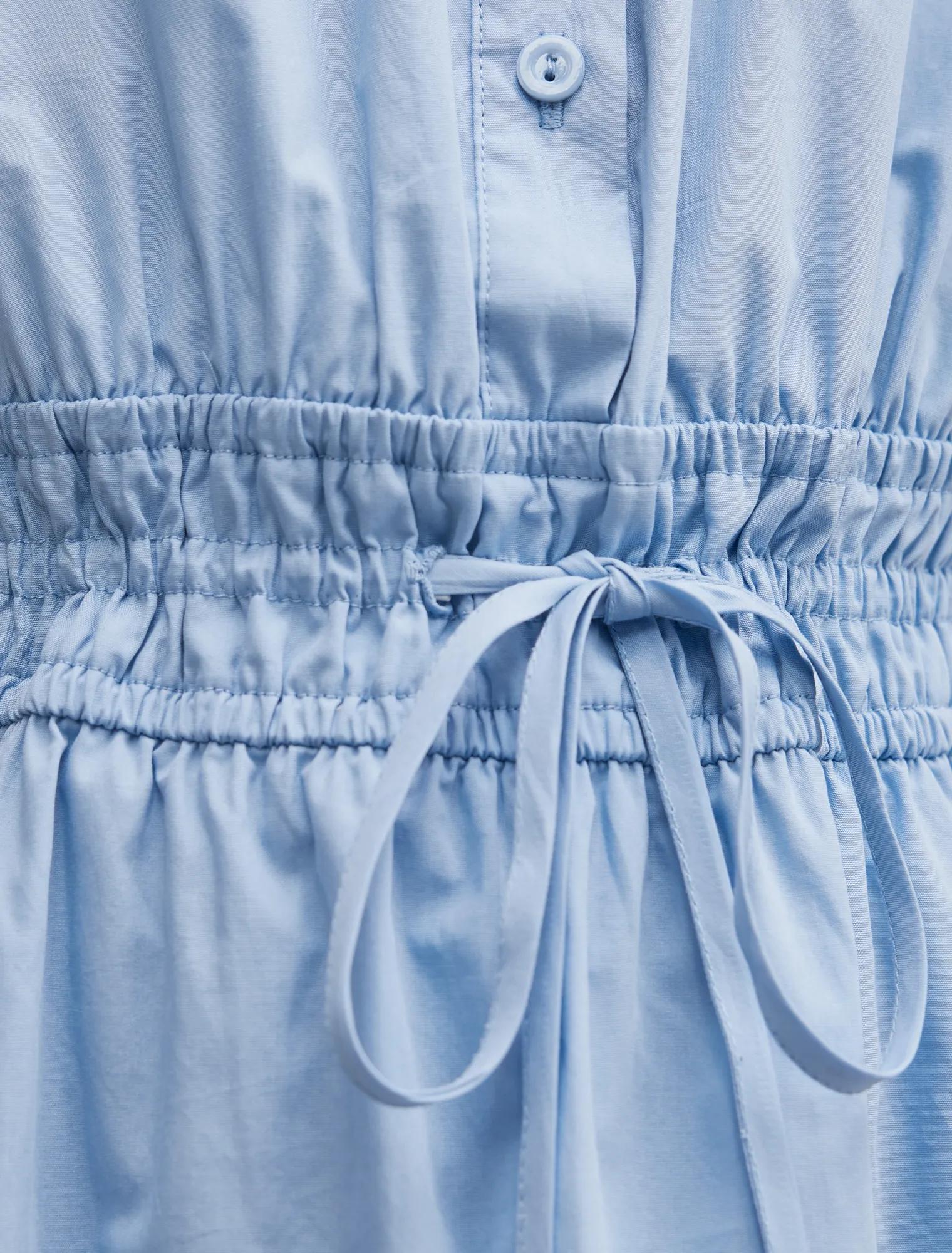 Brynn Petite Elastic Waist Midi Dress Hydrangea