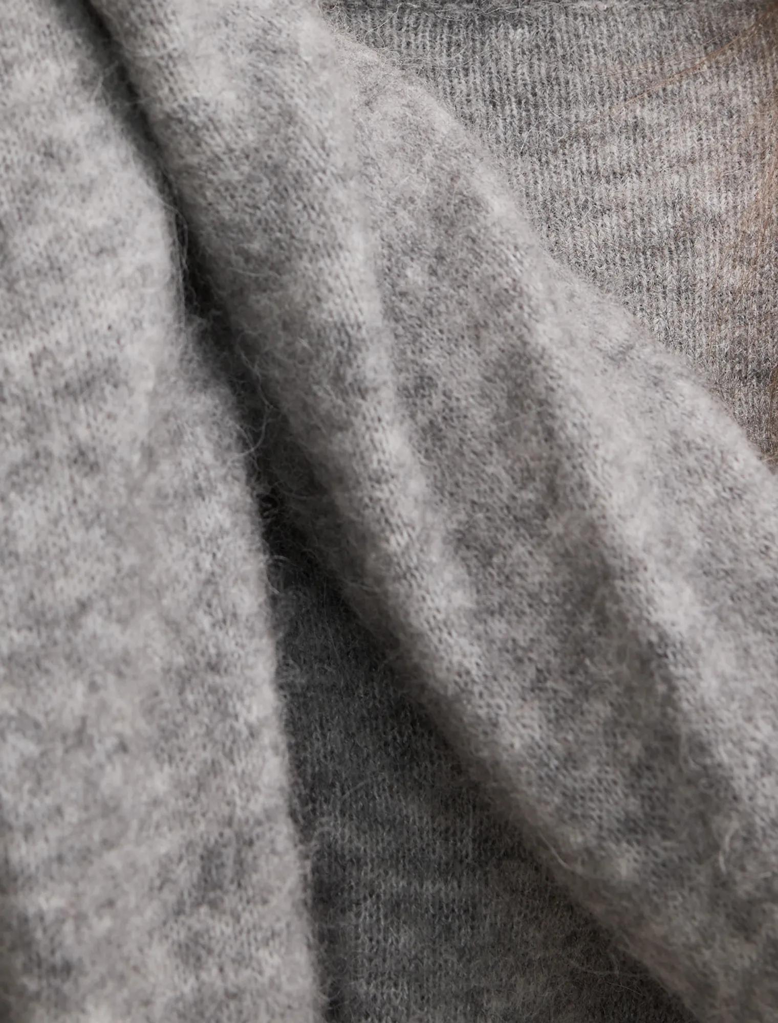 Matilda Ballet Neck Sweater Charcoal Grey