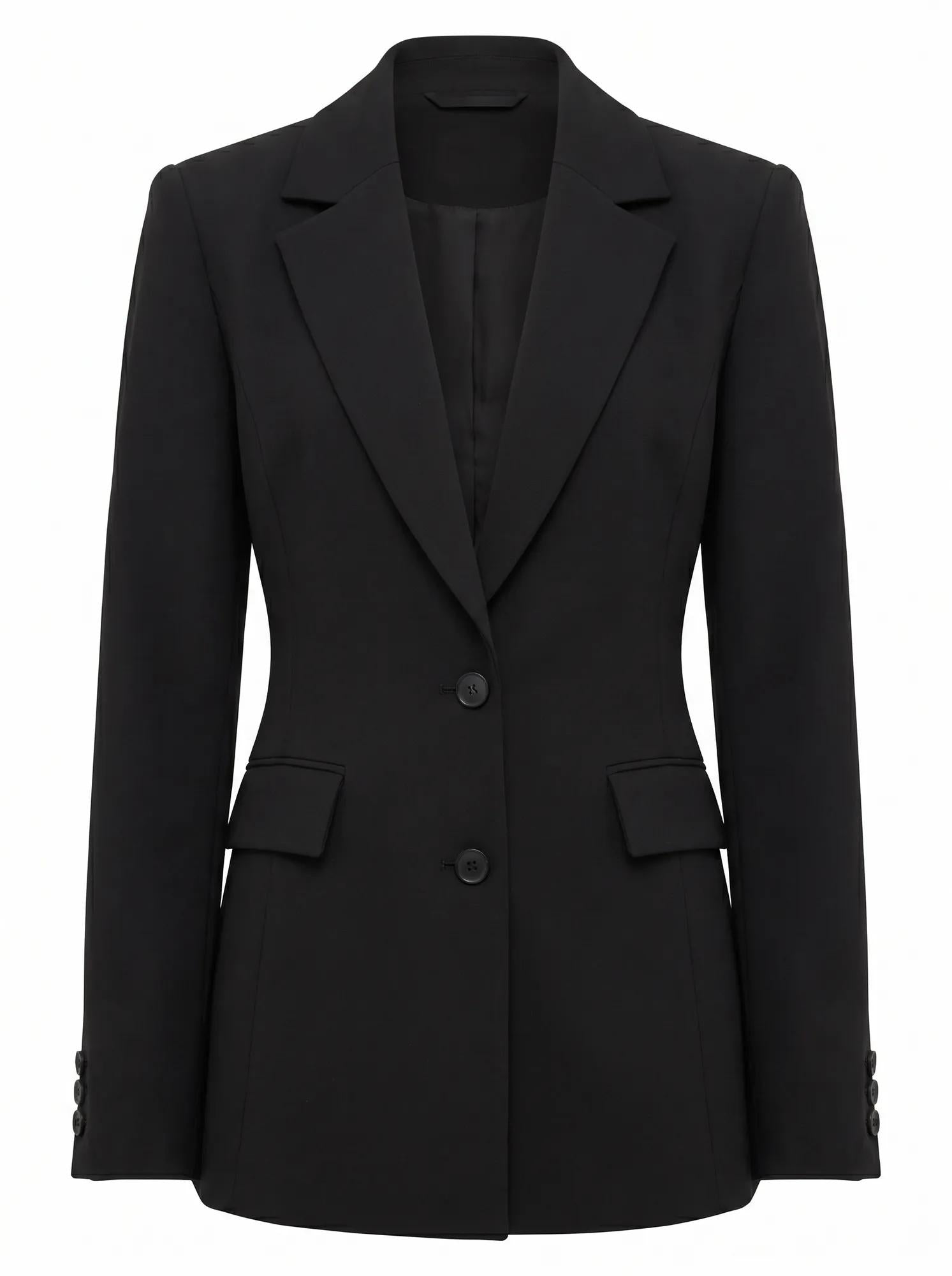 Lee Nipped Waist Blazer Black Suit_mannequin