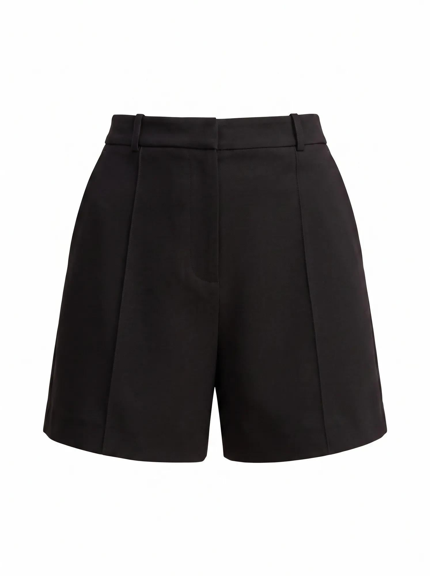 Chelsea Pintuck Short Black