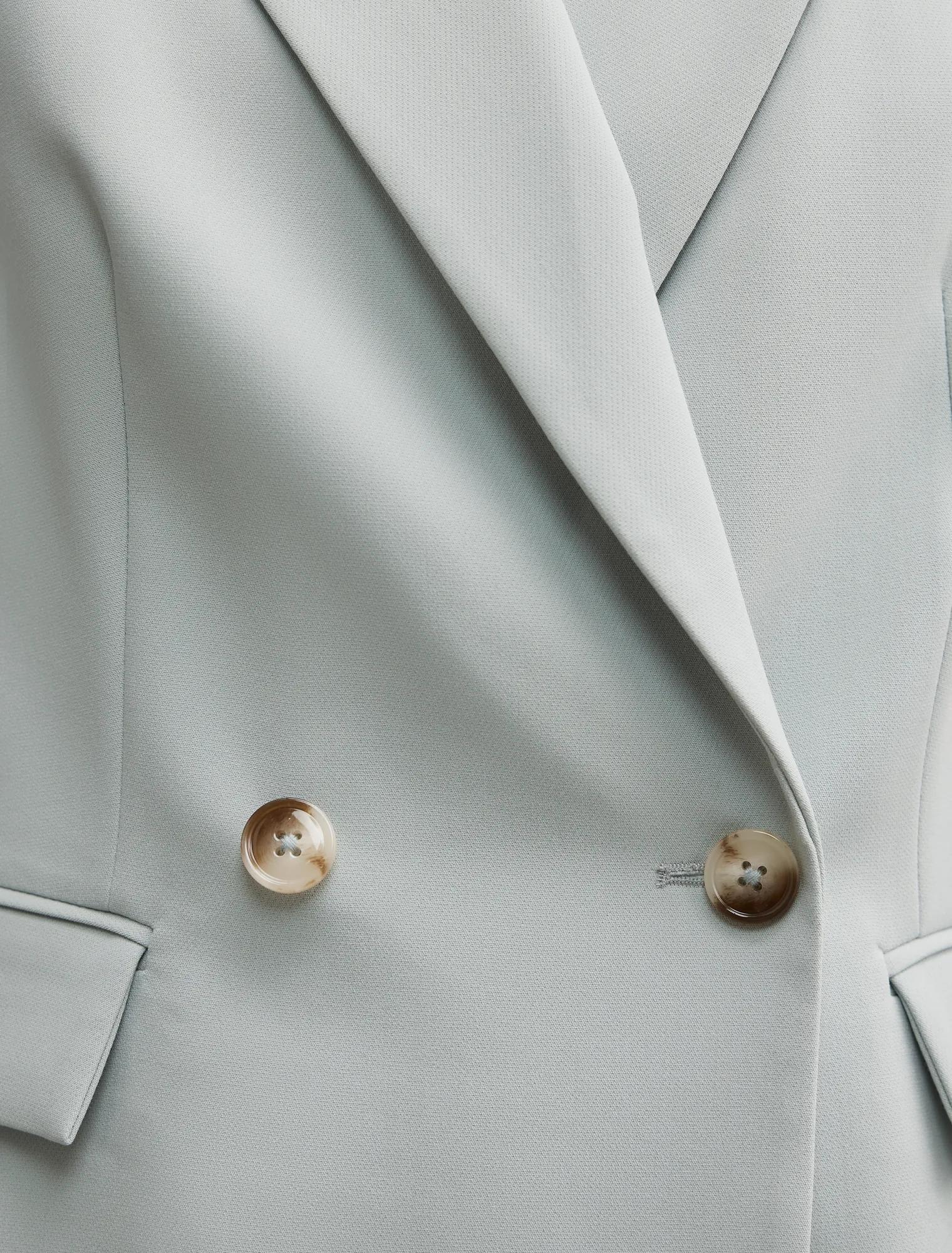 Lee Double Breasted Blazer Hazy Aqua Suit