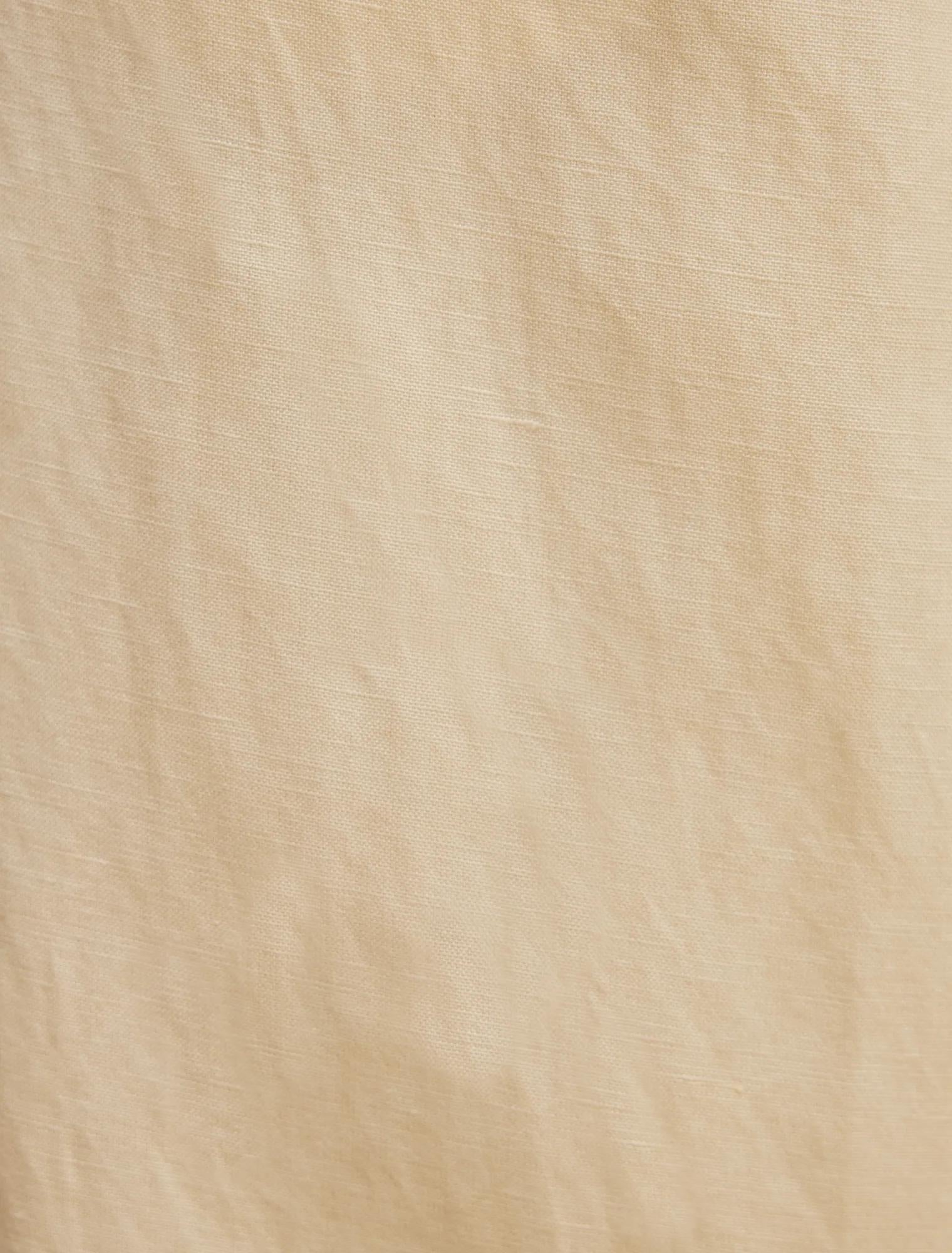 Matilda Linen Blend Wide Leg Pants Butter Yellow Set