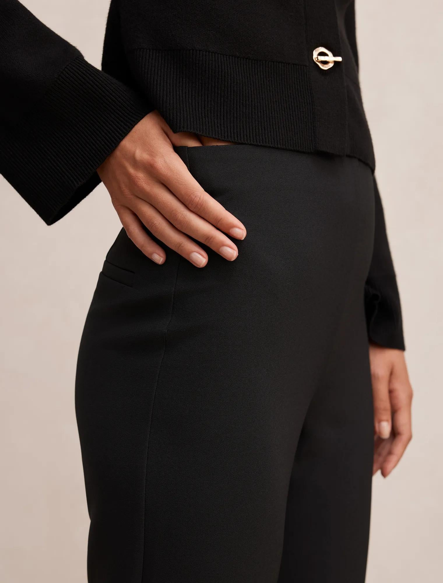 Emily Slim Tailored Pant Black